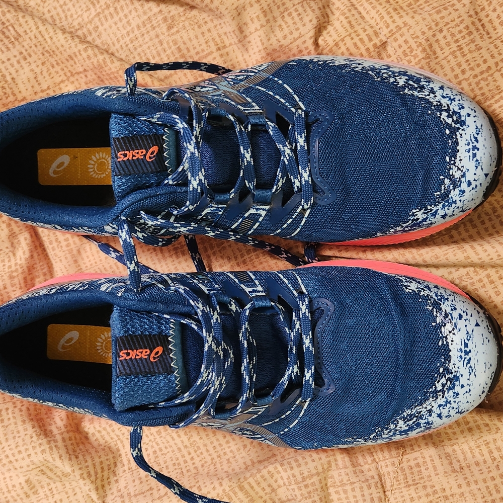 ASICS Womens Blue Running Shoes